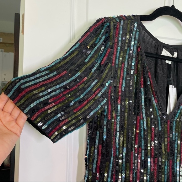 Velvet by Graham & Spencer Shopbop Nikky Sequin Top NWT Women’s Size XS - Picture 8 of 11